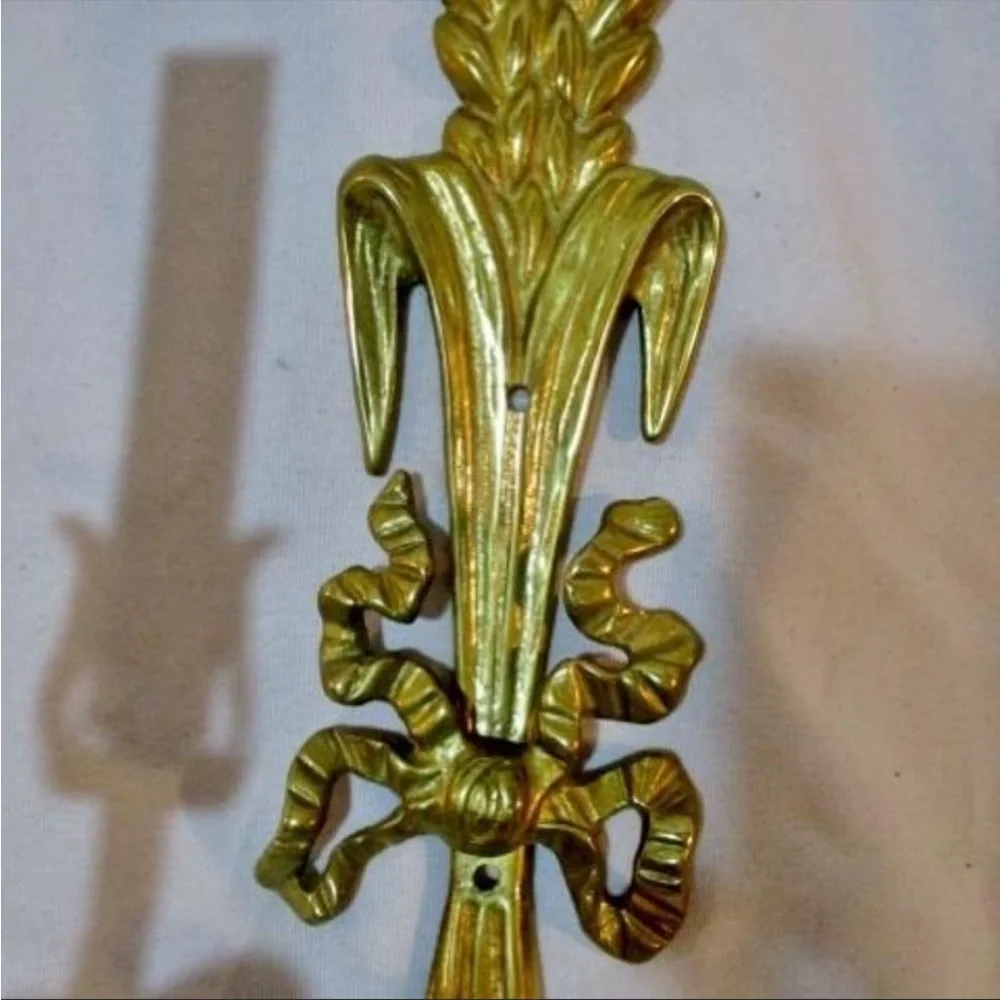 Set WHEAT SHEAF  WALL SCONCE BRASS LAMP Lights‎